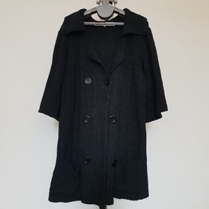 Black Loose Fit Cardigan